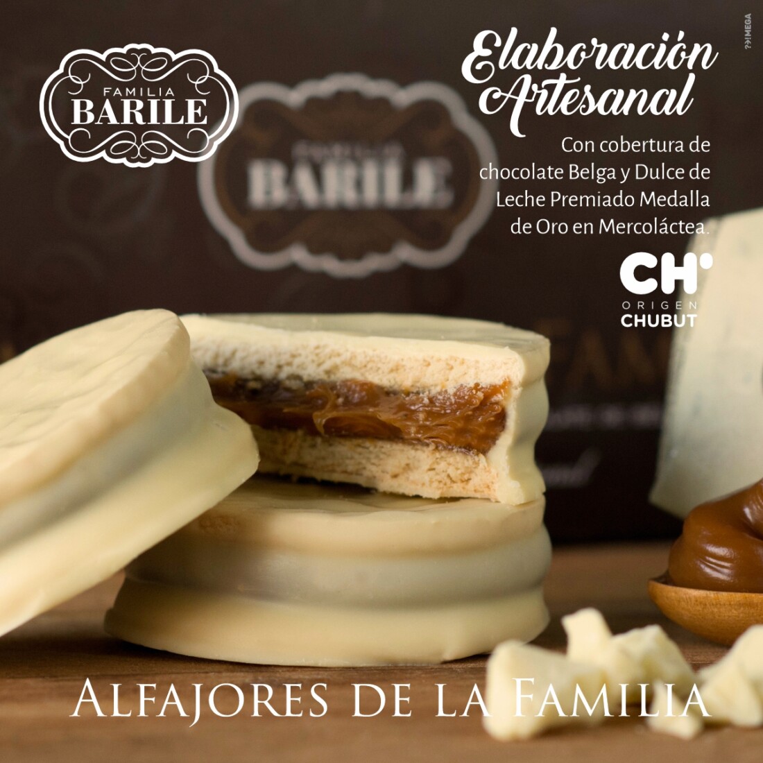 Afajores Artesanales Patagónicos de la Familia Barile LLevá una valija más en Aerolíneas y disfrutá con tus amigos